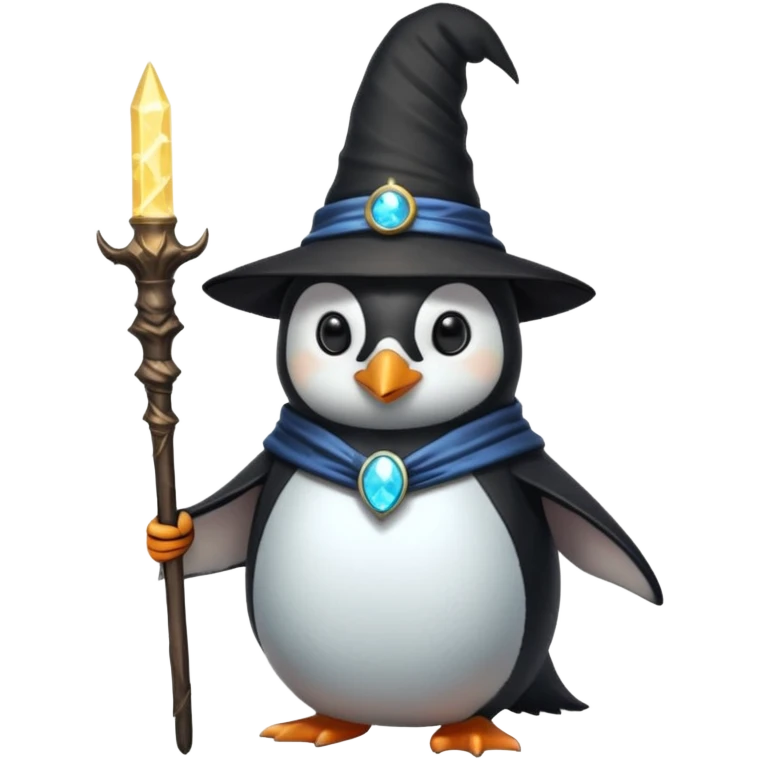 Penguin Wizard emoji