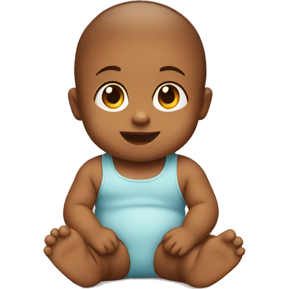 A baby is sitting emoji