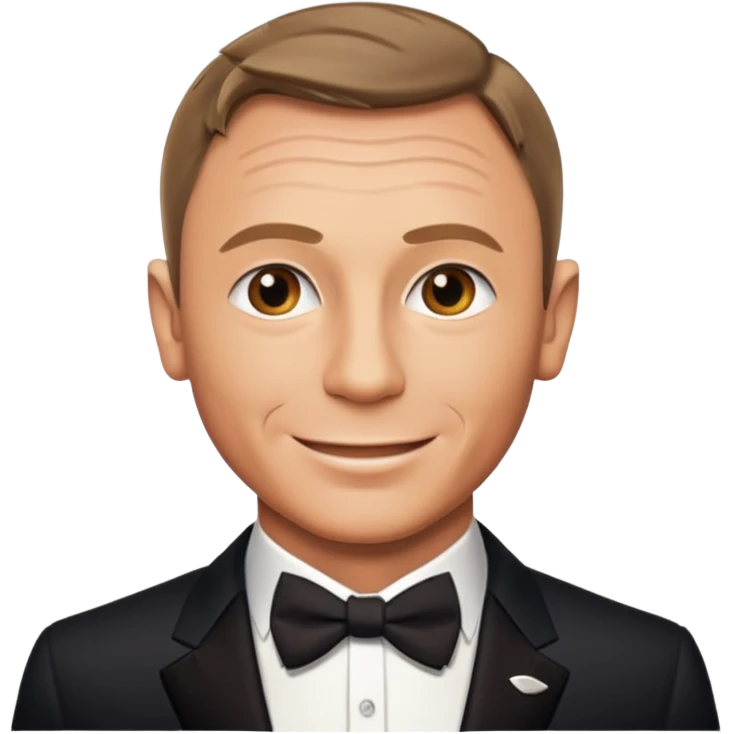 James Bond exactly similar to daniel craig emoji