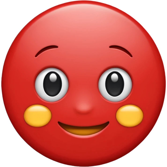 red nought emoji