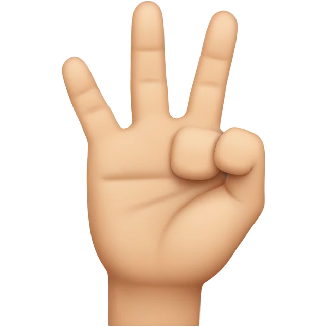 W in sign language  emoji