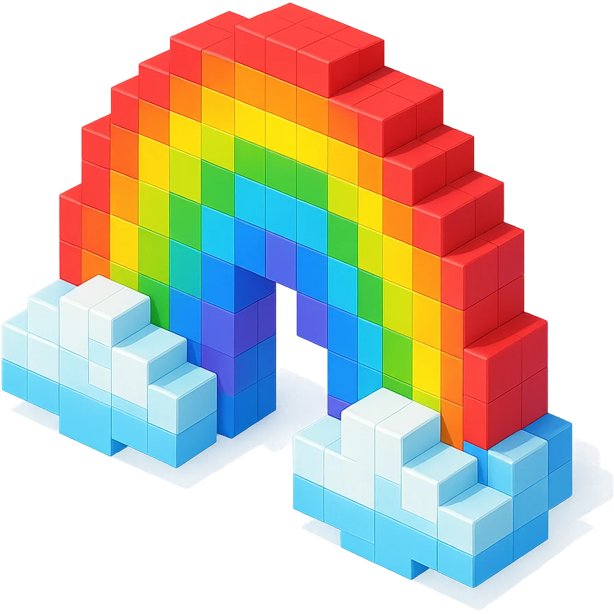 Water in rainbow  emoji