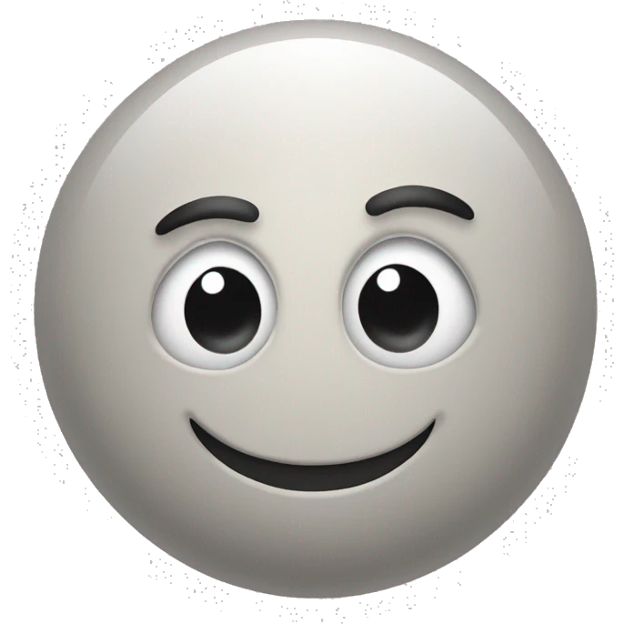 Smiley goofbal emoji