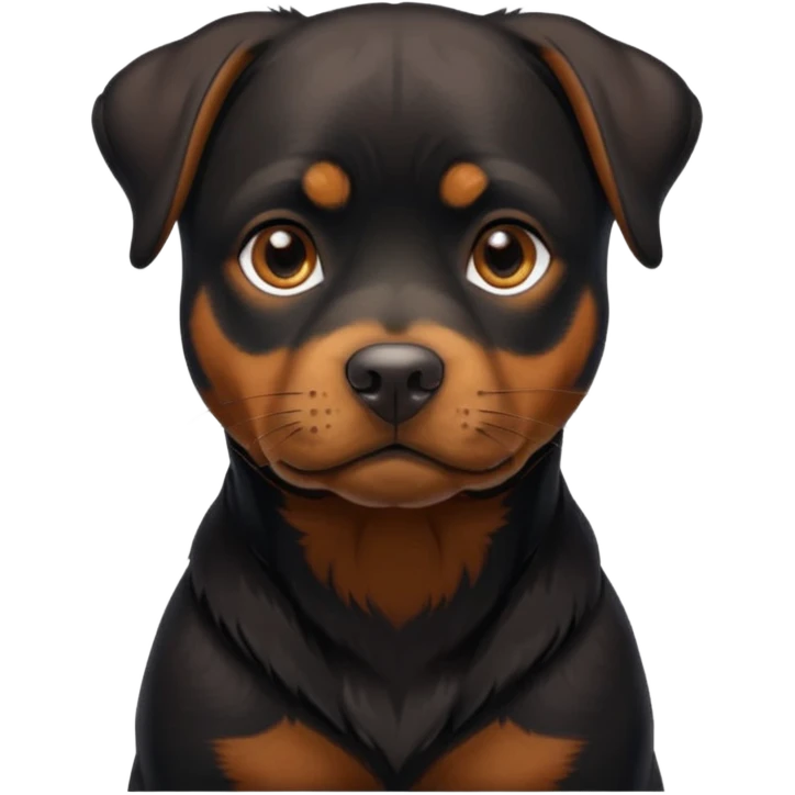 Perrita rottweiler flaca  emoji
