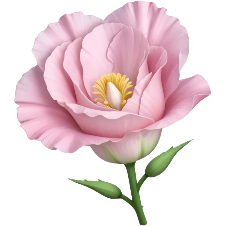 a Beautiful light pink flower Eustoma emoji