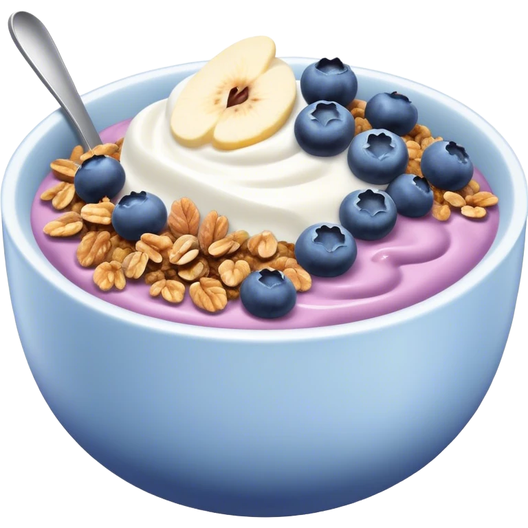blueberry yogurt bowl emoji