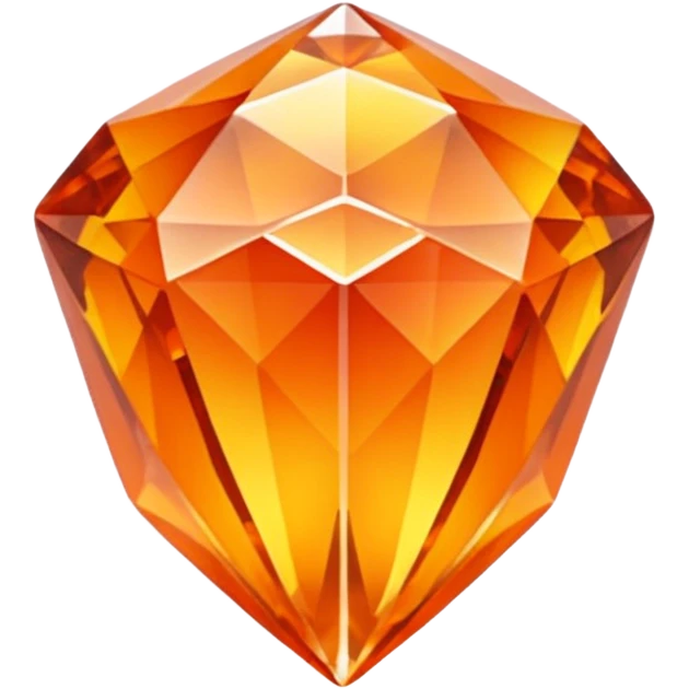 crystal orange gem emoji