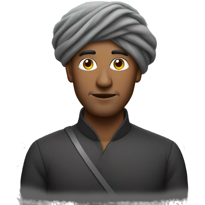 Man with pushtoon turban emoji