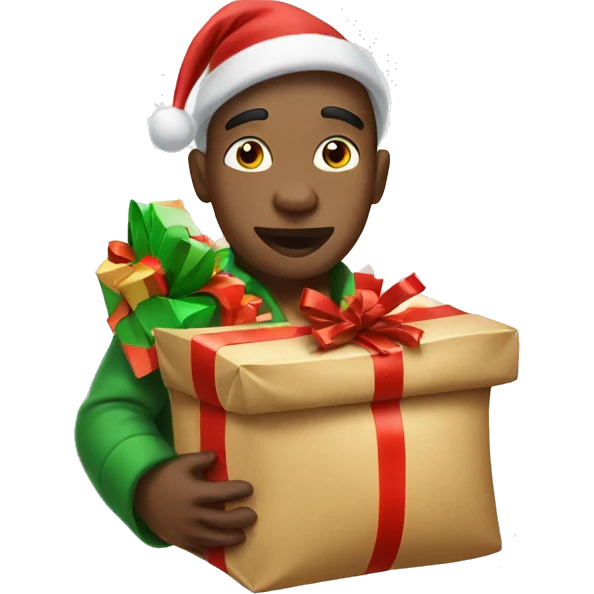 with sack of christmas gifts emoji