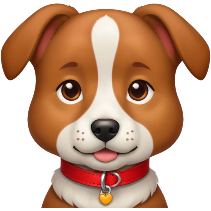 dog with red collar closeup emoji