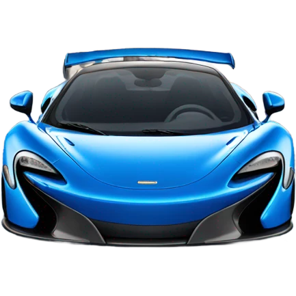 Blue McLaren sport car  emoji
