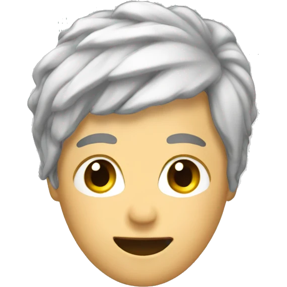 Hair covered tube emoji