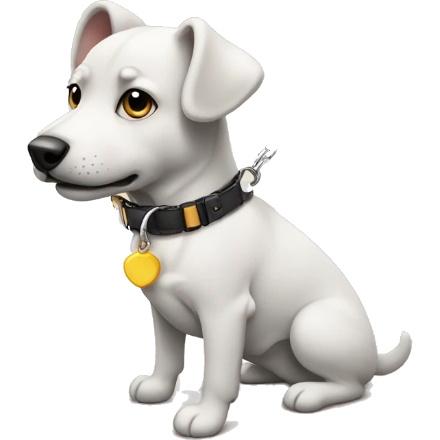 Only collar with leash, without animals, only the accessories emoji