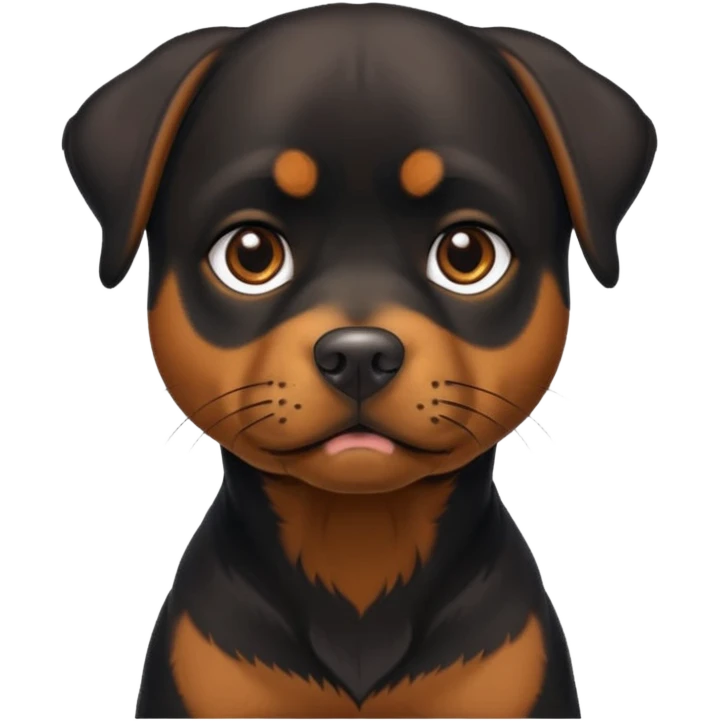 Perrita rottweiler flaca  emoji