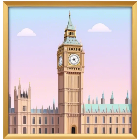
pastel bigben emoji