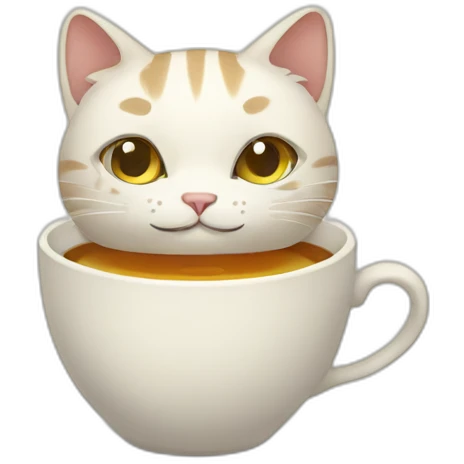 tea cat emoji