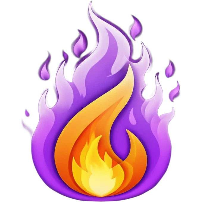 A purple fire emojis emoji