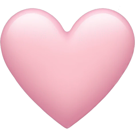 pastel pink heart emoji