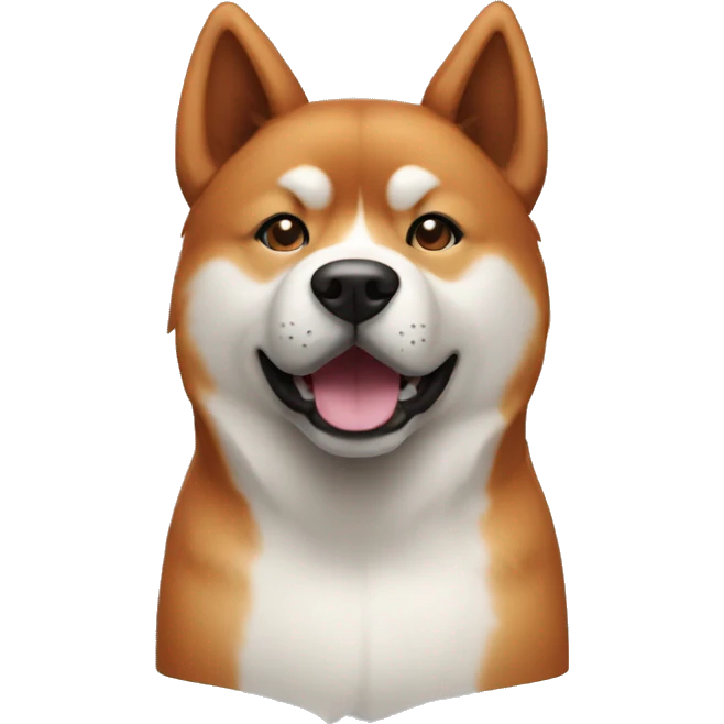 red dog akita inu emoji