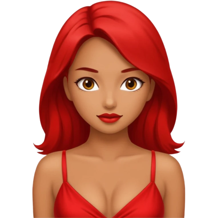 Sexy girl wearing sexy dress emoji