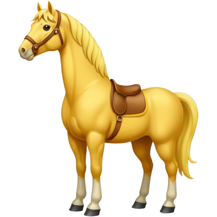 Yellow horse  emoji