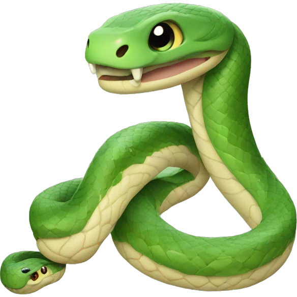 Cute snake emoji