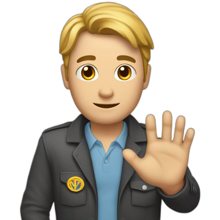 Un homme avec les mains dans la poche emoji