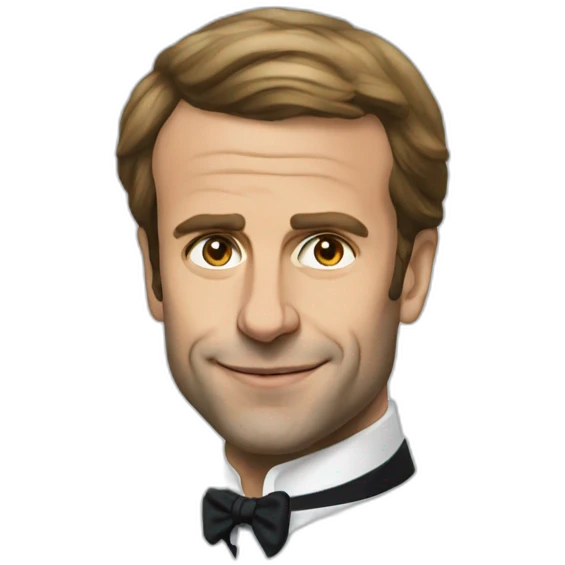Macron portrait hd emoji
