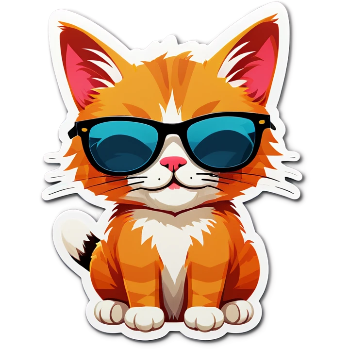 Cat with sunglasses emoji