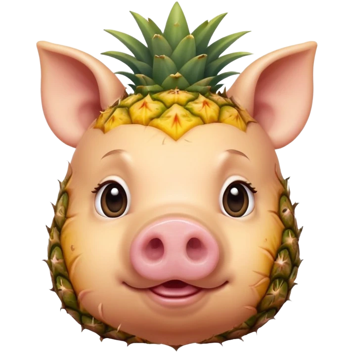 finger pig PINEAPPLE FACE emoji