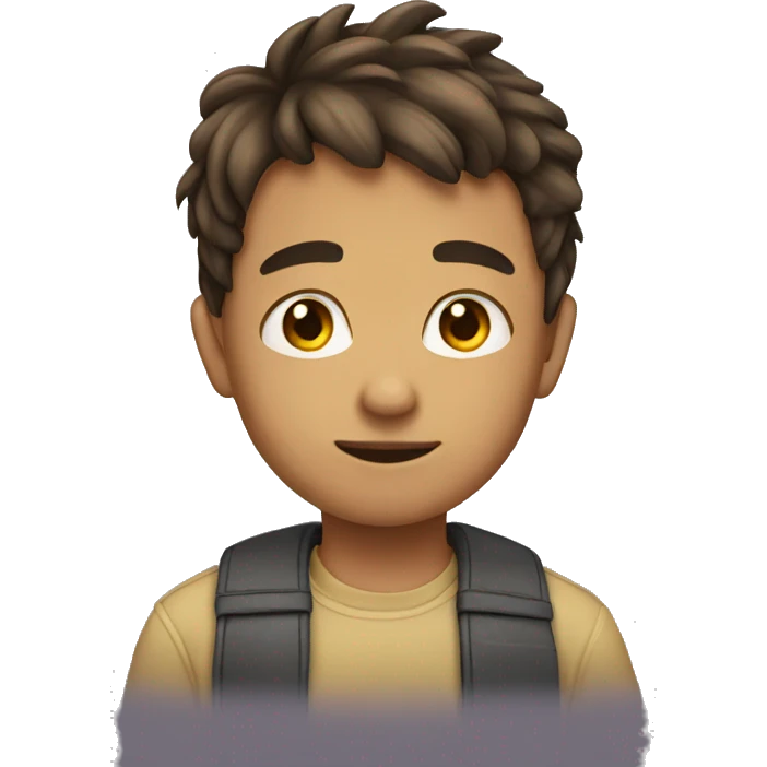 Side look of a boy emoji
