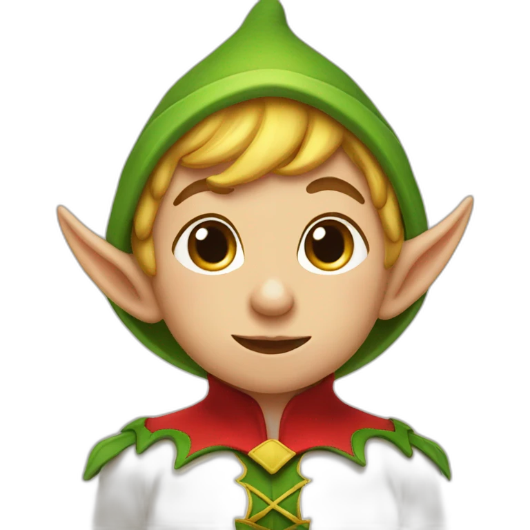 Elf Sends a Kiss emoji