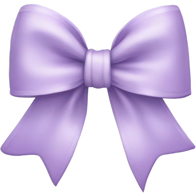 Light lilac bow emoji