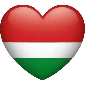 heart as italy flag simple emoji