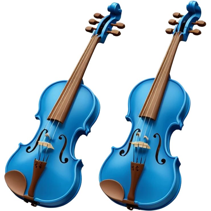 blue violins emoji