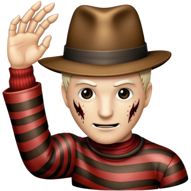 glitter claw freddy krueger emoji
