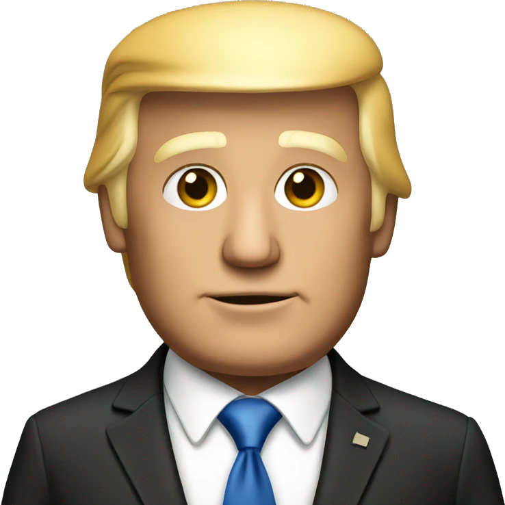 Donald trump in suit  emoji