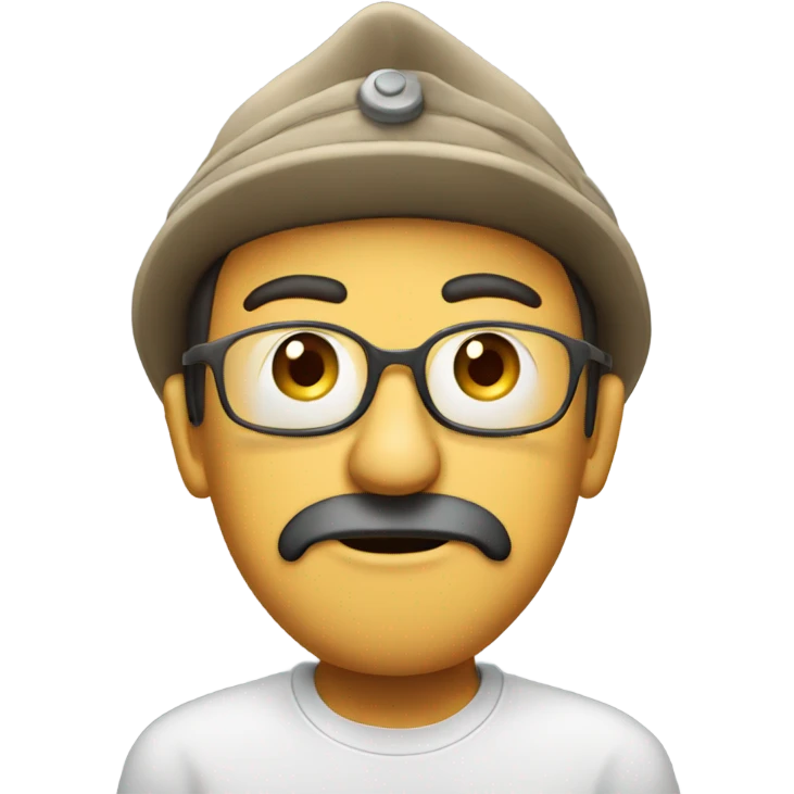 disgusted guy with a propeller hat  emoji