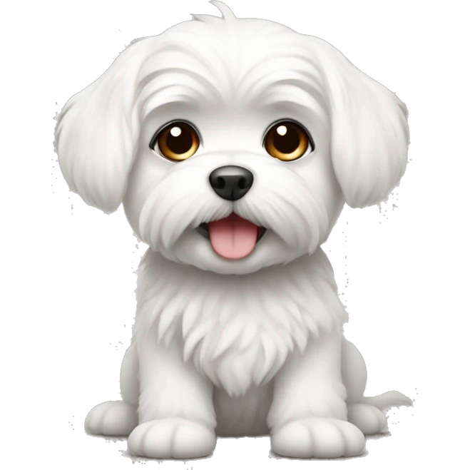 Maltese cucciola  emoji
