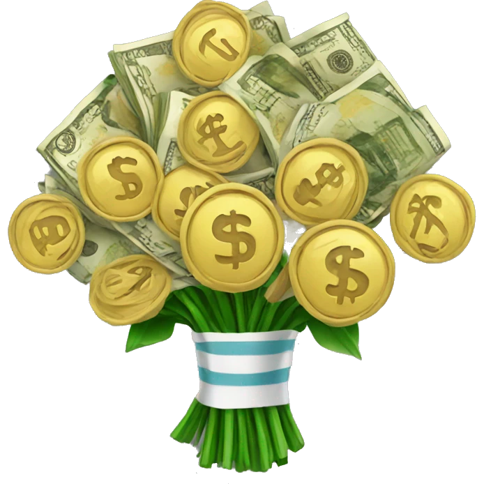 Money bouquet  emoji