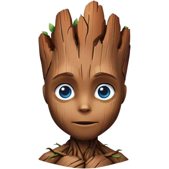 groot like stitch just change eyes color to the blue  emoji