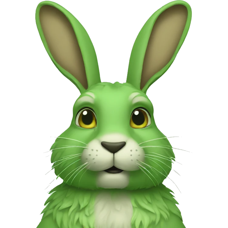 The green hare emoji