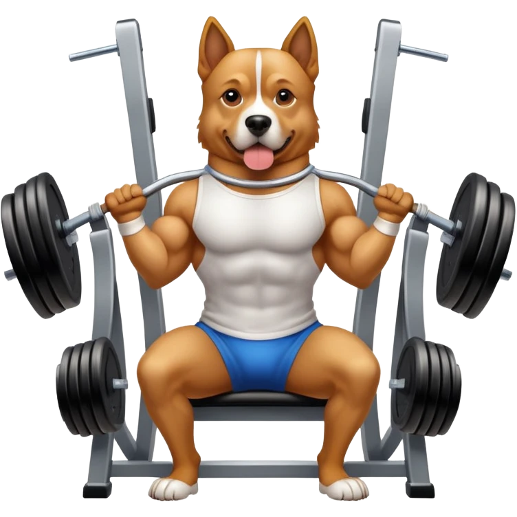 Perro gimnasio emoji