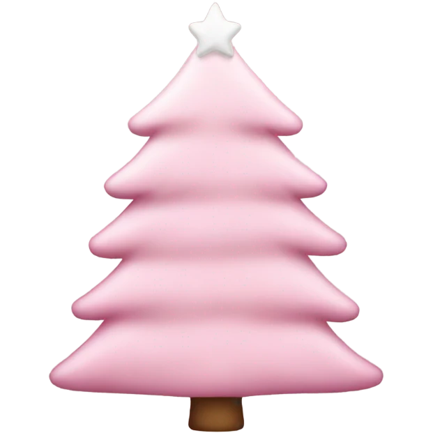 Light pink Christmas tree emoji