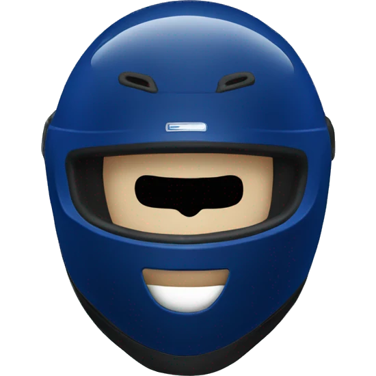 Dark blue racing helmet  emoji