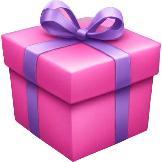 Pink present  emoji