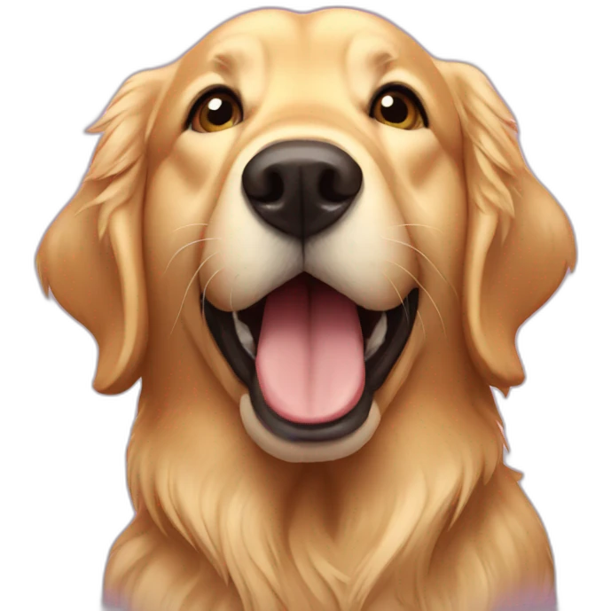 Golden Retriever Birthday  emoji