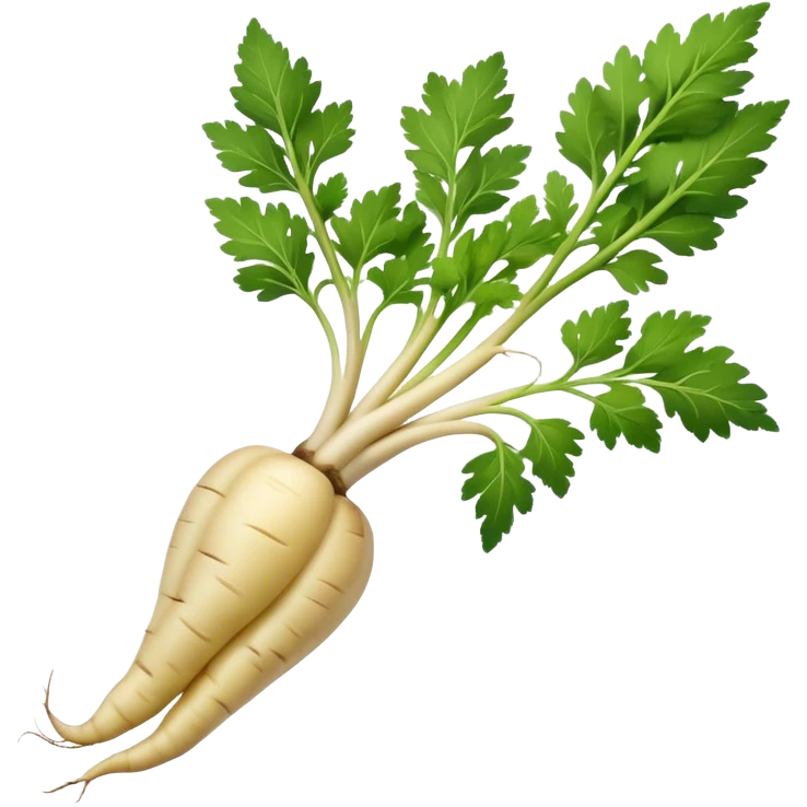 parsnip root without green leafs emoji