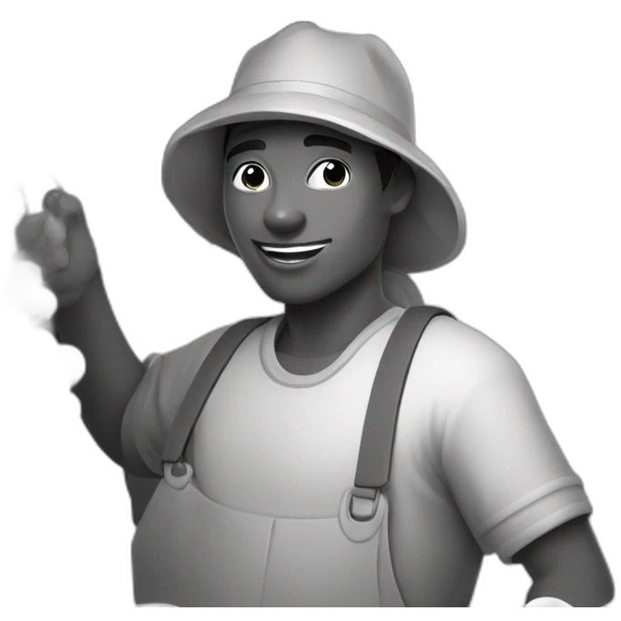 grape picker black and white emoji