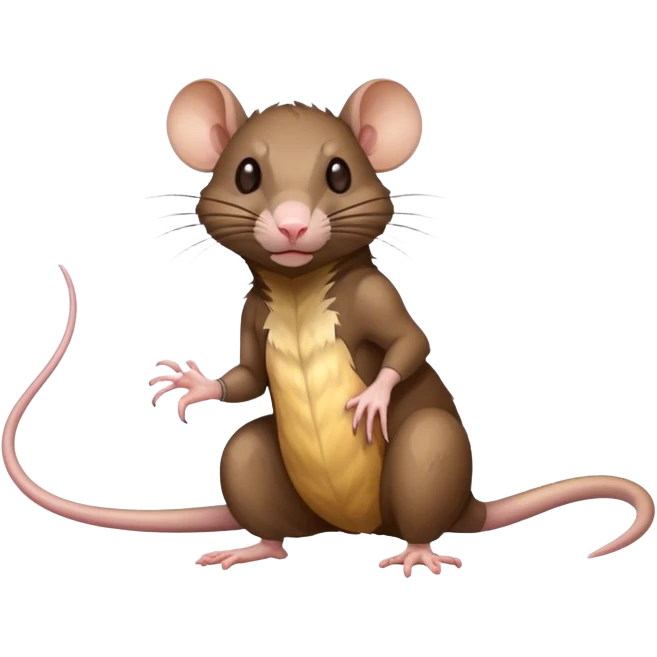 a rat with pit vipers on emoji